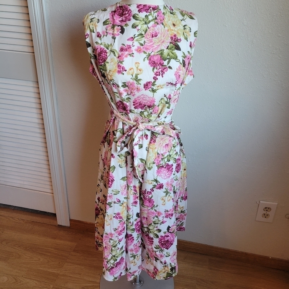 Vibrant Floral Garden Party Dress